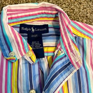 Ralph Lauren boys 2T dress shirt. Like new. Worn once.